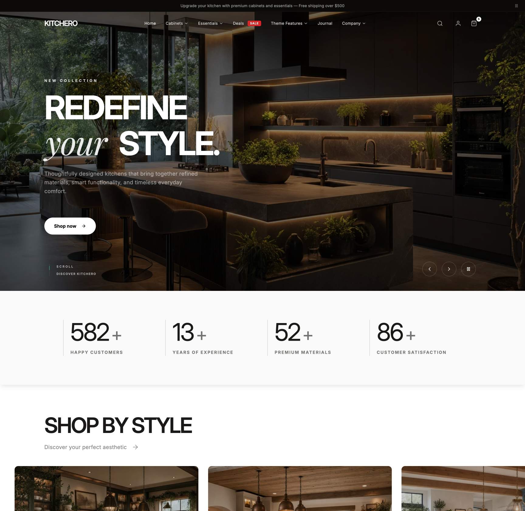 Kitchero theme preview
